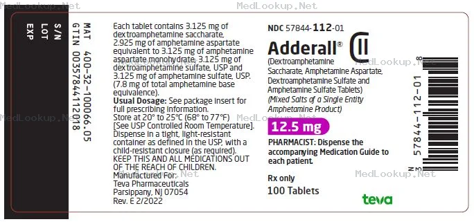 Adderall Tablet [Teva Pharmaceuticals Usa, Inc.]