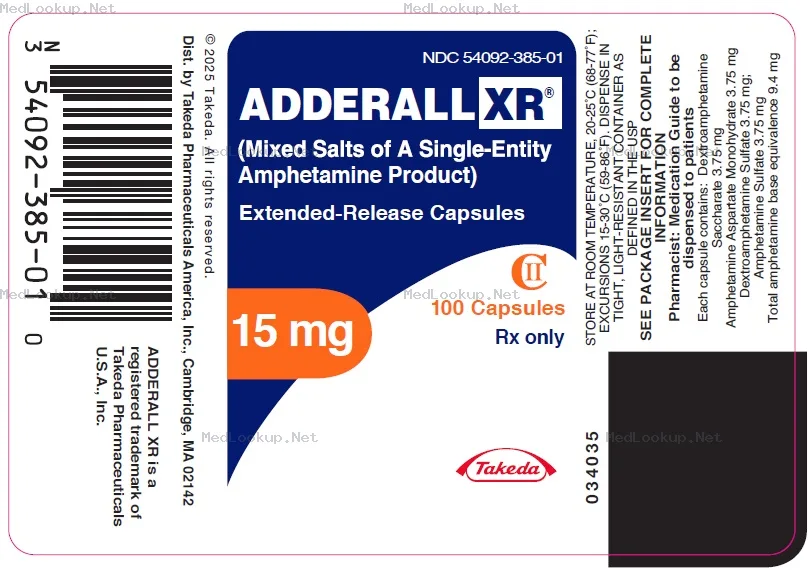 Adderall Xr  [Takeda Pharmaceuticals America, Inc.]