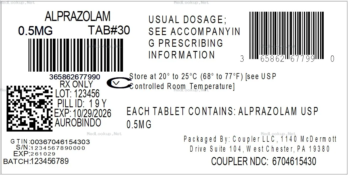 Alprazolam Tablet [Coupler Llc]