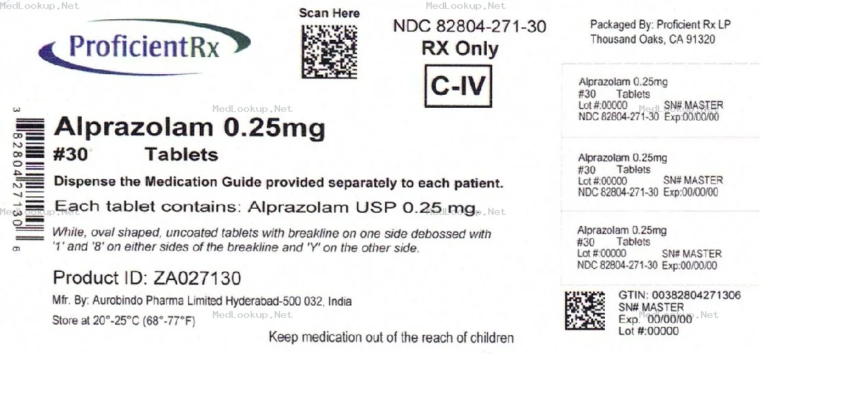 Alprazolam Tablet [Proficient Rx Lp]