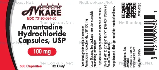 Amantadine Hydrochloride Capsule [Avkare]