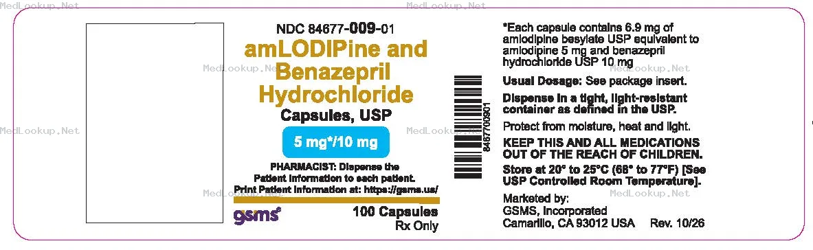 Amlodipine and benazepril hydrochloride Capsule