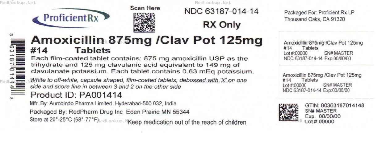 Amoxicillin And Clavulanate Potassium Tablet, Film Coated [Proficient Rx Lp]