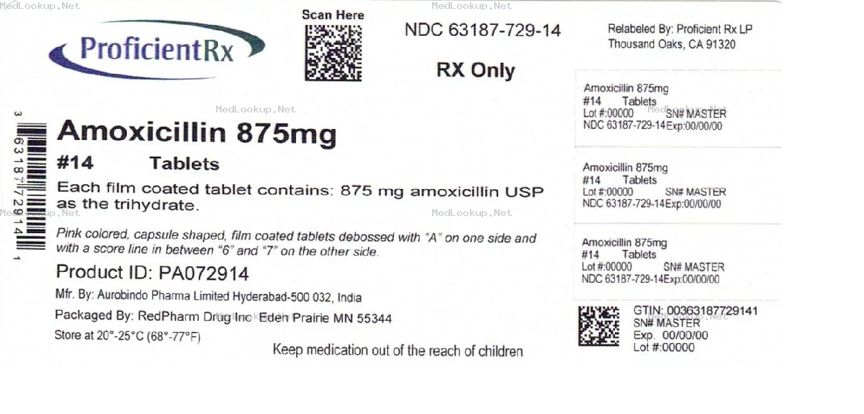 Amoxicillin Tablet, Film Coated [Proficient Rx Lp]