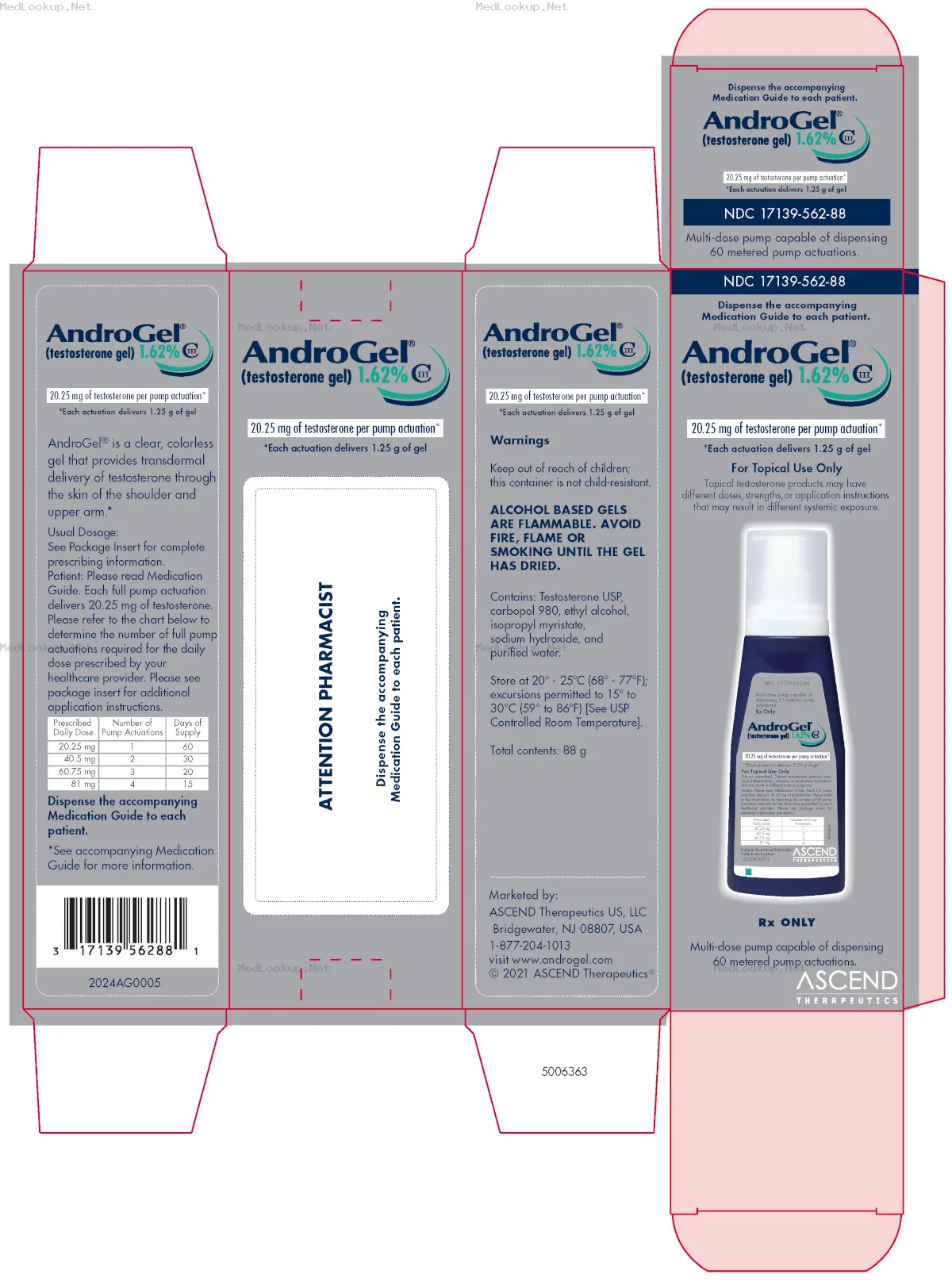 Androgel (Testosterone) Gel [Ascend Therapeutics U.s., Llc]