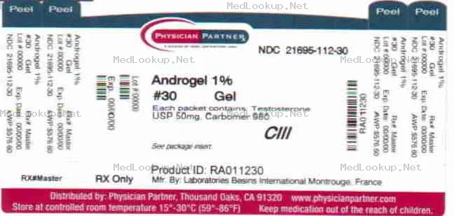 Androgel (Testosterone) Gel [Rebel Distributors Corp.]