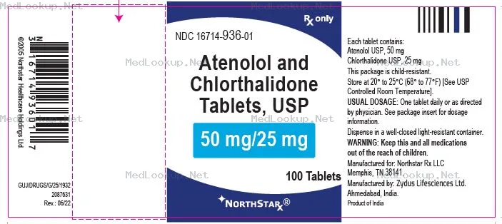 Atenolol and chlorthalidone Tablet