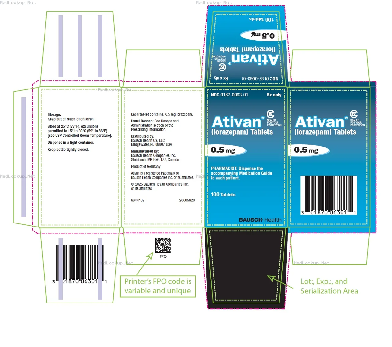 Ativan (Lorazepam) Tablet [Bausch Health Us Llc]