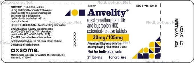 Auvelity Tablet, Multilayer, Extended Release