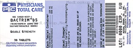 Bactrim Ds (Sulfamethoxazole And Trimethoprim) Tablet [Physicians Total Care, Inc.]