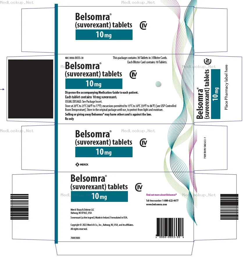 Belsomra Tablet, Film Coated