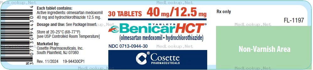 Benicar hct Tablet, Film Coated