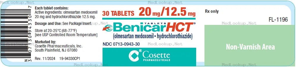 Benicar hct Tablet, Film Coated