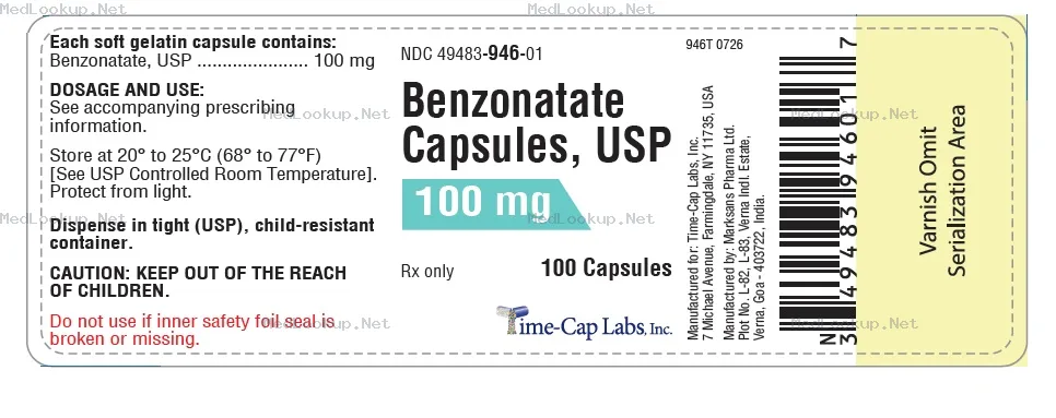 BENZONATATE Capsule, Liquid Filled