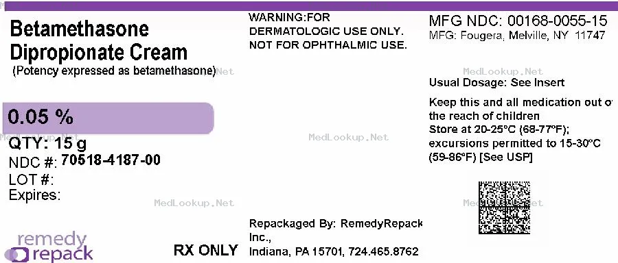 Betamethasone dipropionate Cream