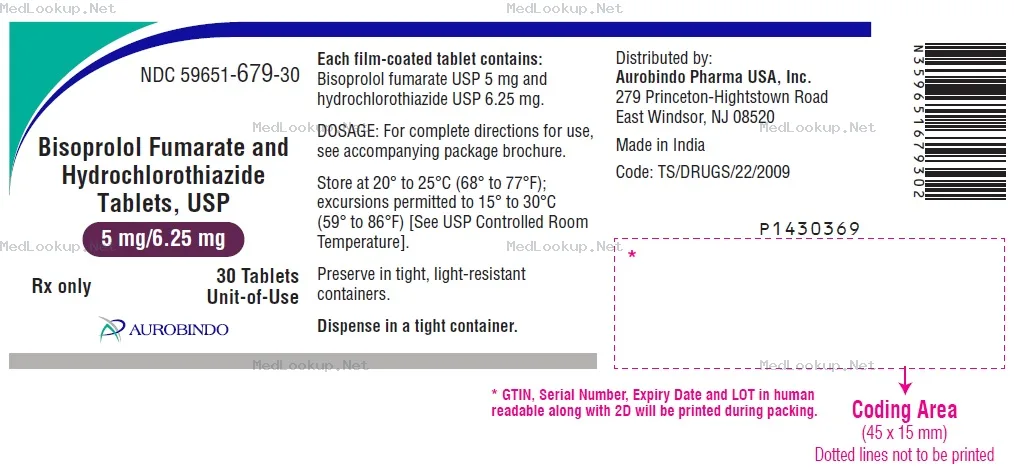 Bisoprolol Fumarate And Hydrochlorothiazide Tablet, Film Coated [Aurobindo Pharma Limited]