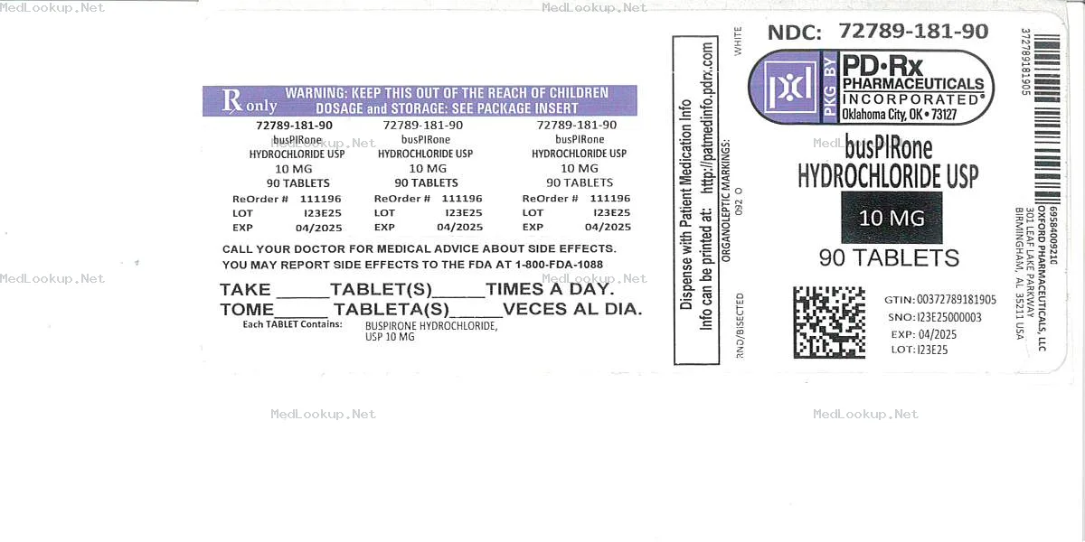 Buspirone hydrochloride Tablet
