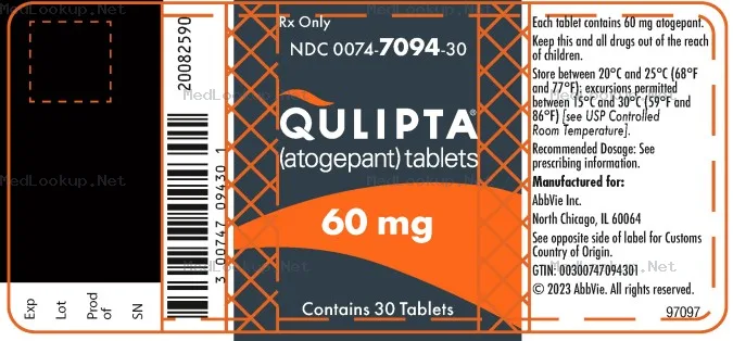 Qulipta (Atogepant) Tablet